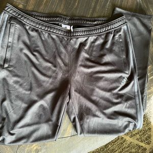 Black grey adidas sweatpants